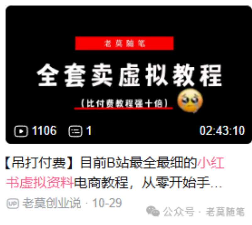 AI小红书卖PS插件，人群定位封面文案制作，虚拟产品精细化运营-老莫涯知识库